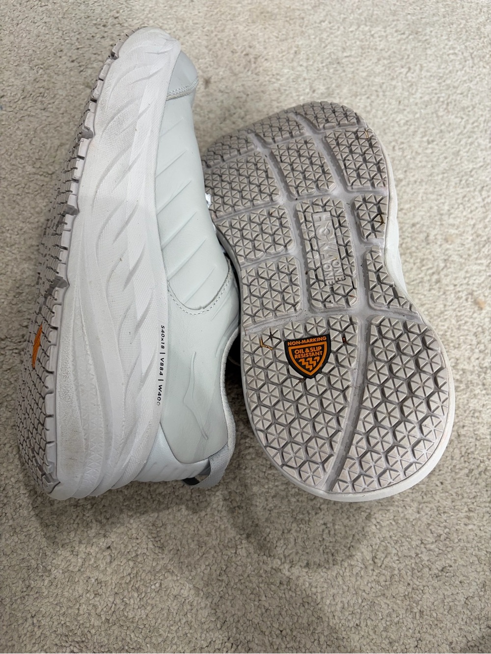 Hoka Bondi SR Sneakers, Women’s Cushioned Light Gray Size 10 Sneakers Like New - Picture 7 of 10